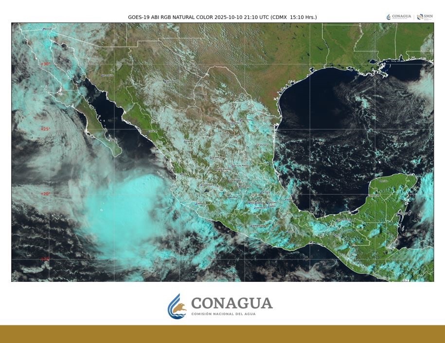 🌧️ Raymond golpea el Pacífico: lluvias intensas y oleaje peligroso en el occidente de México