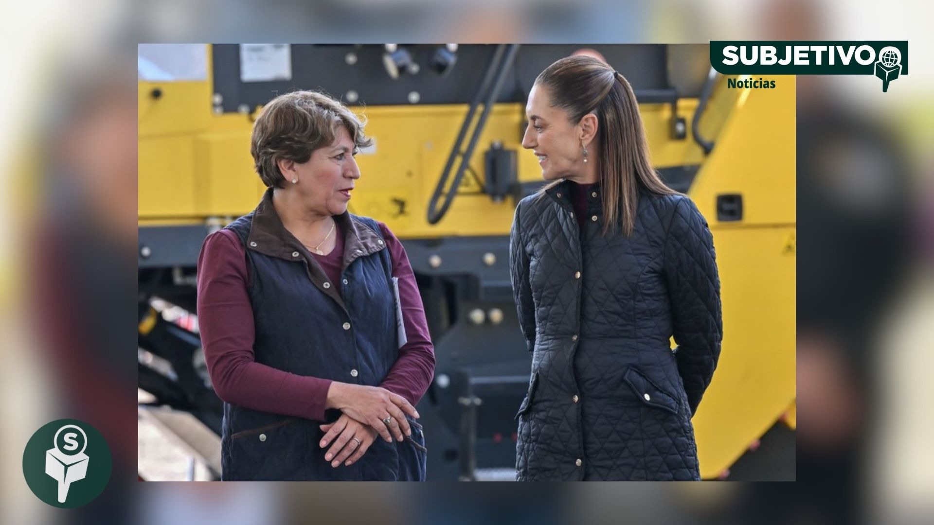 Sheinbaum y Delfina completan entrega de trenes de pavimentación en el oriente del Edoméx