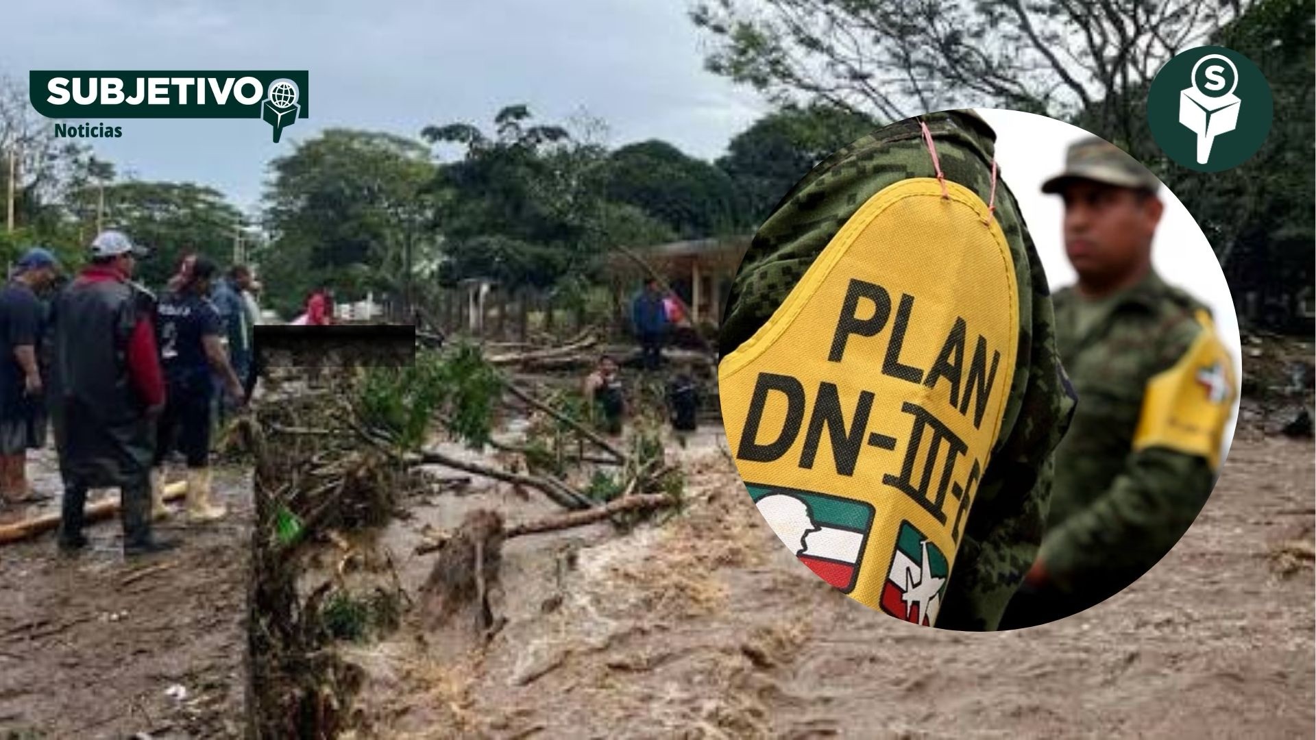 Lluvias en Veracruz: activan Plan DN-III-E en Los Tuxtlas por inundaciones