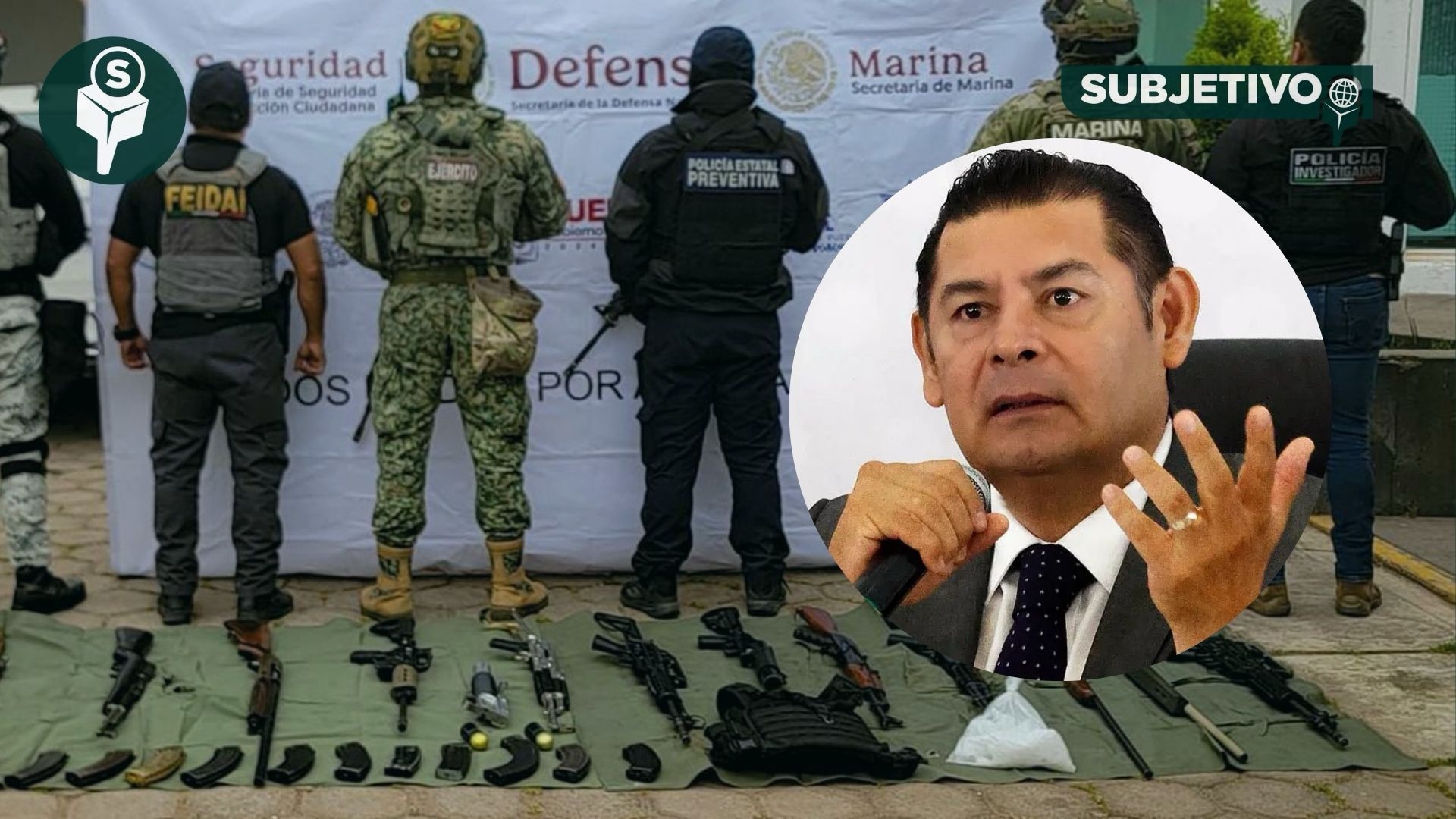 Puebla: caen 112 detenidos en una semana; aseguran armas, droga y huachicol