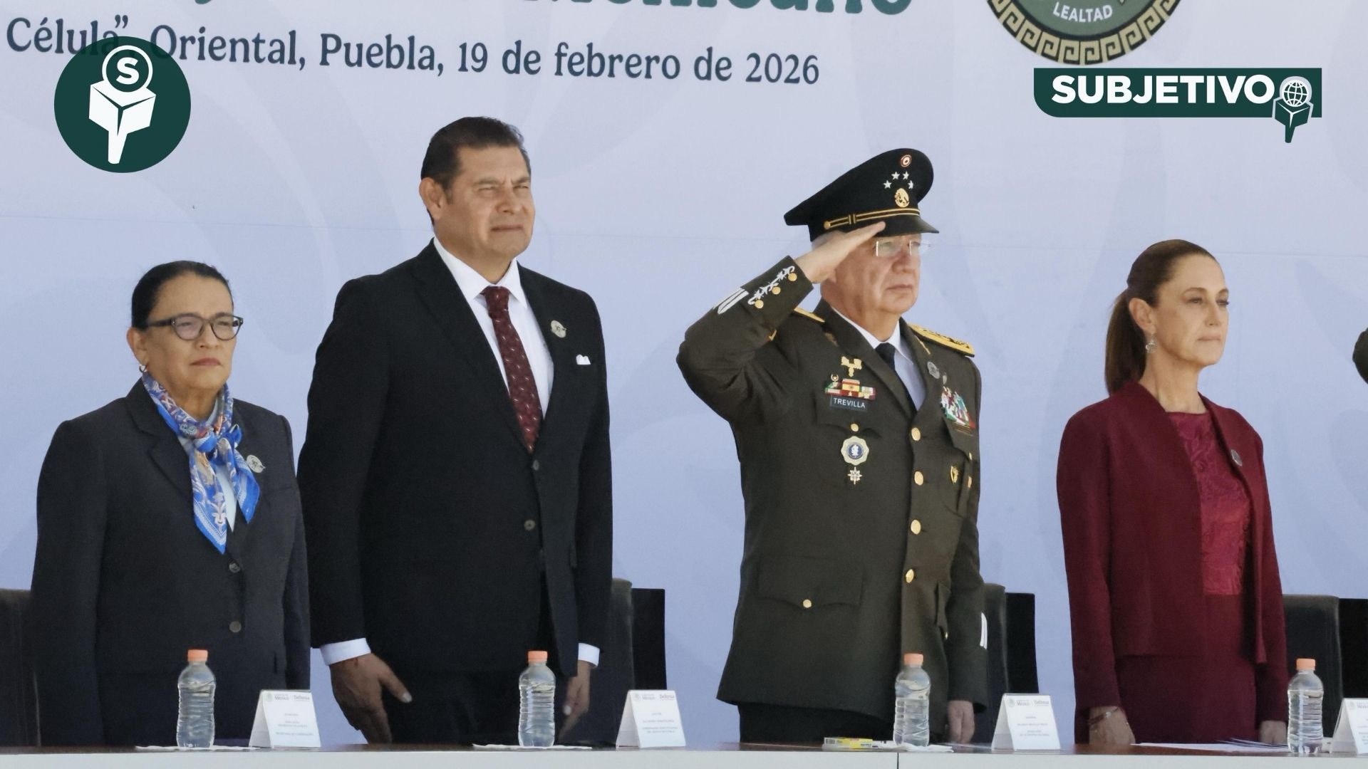 Sheinbaum conmemora Día del Ejército en Puebla junto a Armenta