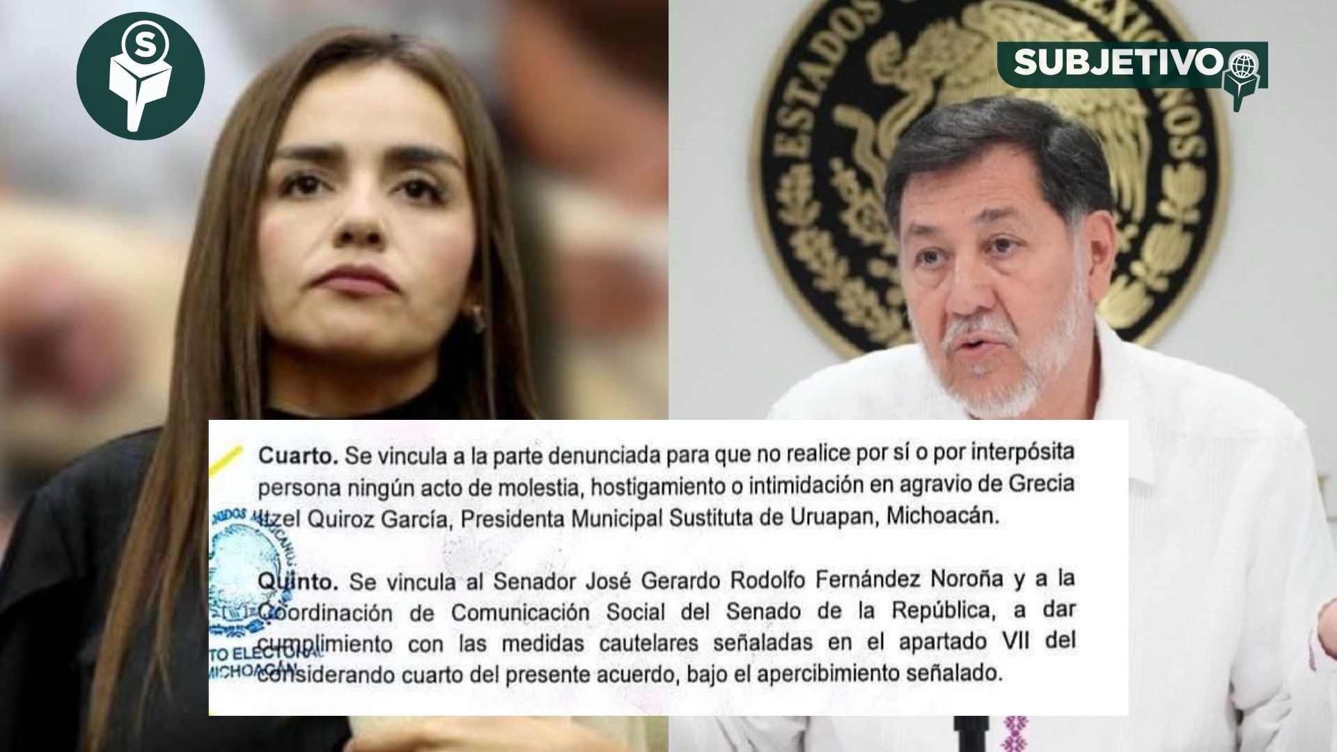 IEM ordena a Noroña bajar/editar videos por caso Grecia Quiroz