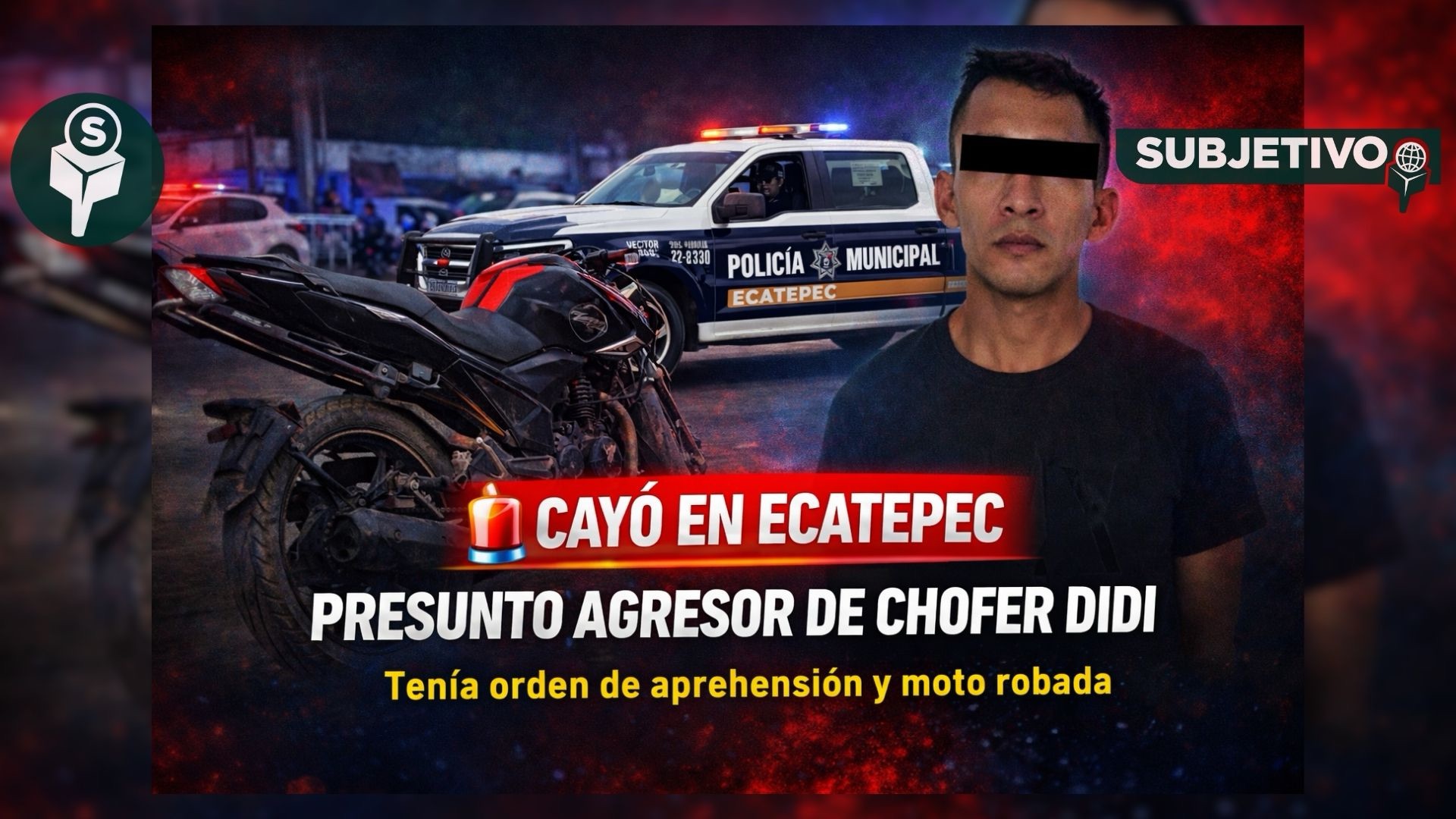 Detienen en Ecatepec a presunto secuestrador de chofer Didi