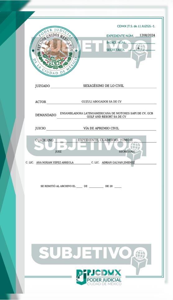 Acción promovida por Guzuli Abogados para embargar 90 millones de FAW México pese a la existencia de amparo vigente para evitar dicho huachicoleo financiero.