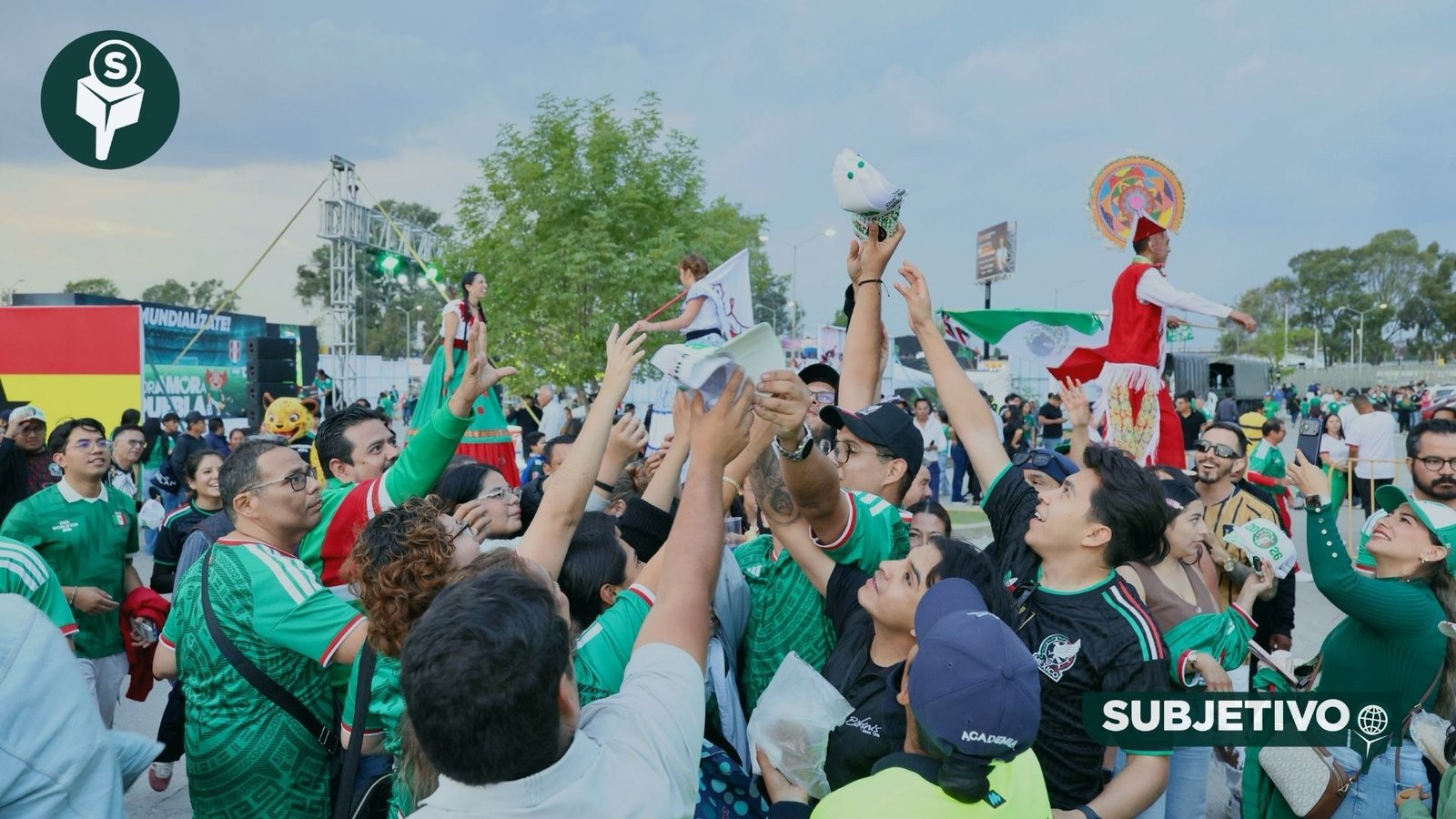 Puebla arma fiesta mundialista previo al México vs Ghana