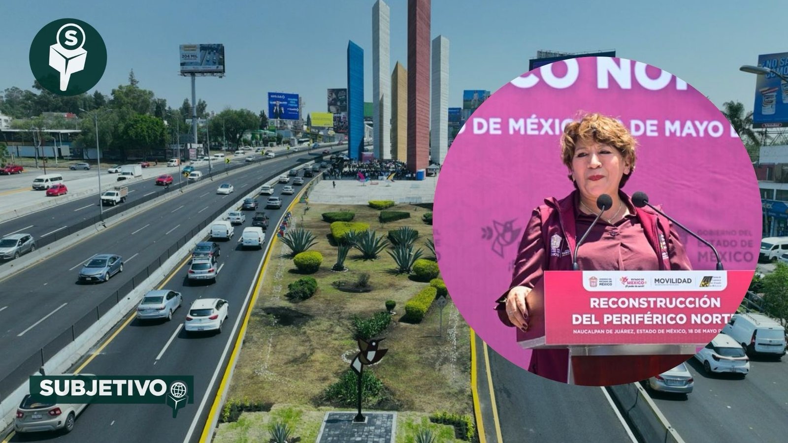 Delfina Gómez entrega reconstrucción total del Periférico Norte