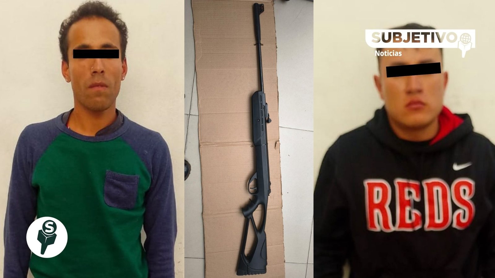 Detienen a dos hombres con rifle en Ecatepec; viajaban en vehículo con vidrios polarizados