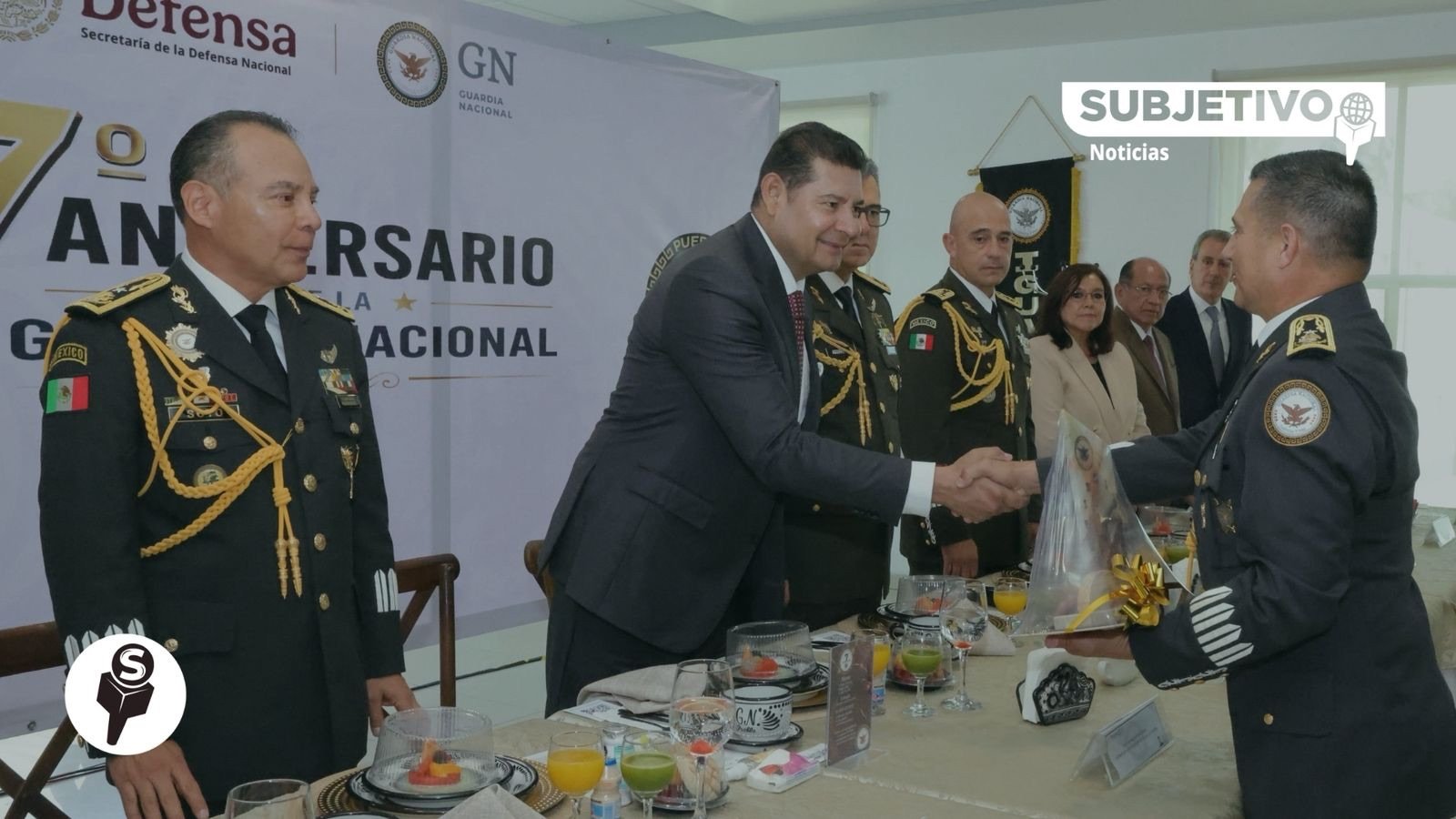 Alejandro Armenta refrenda respaldo a la Guardia Nacional en su 7º aniversario