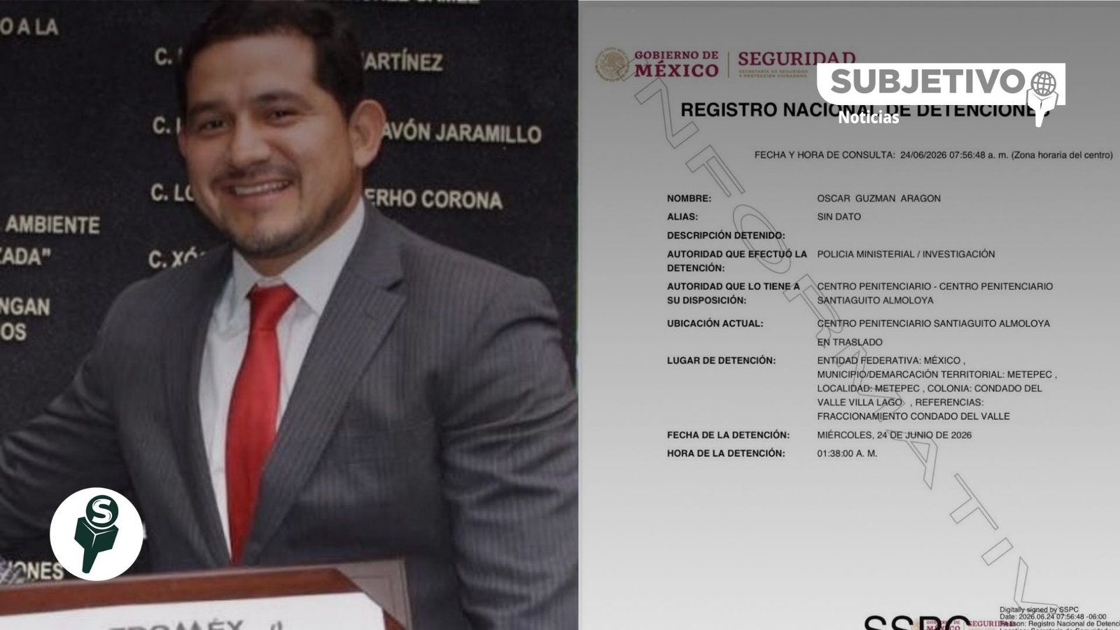 Cae exfuncionario de Del Mazo por venta de plazas docentes; fue detenido en Metepec