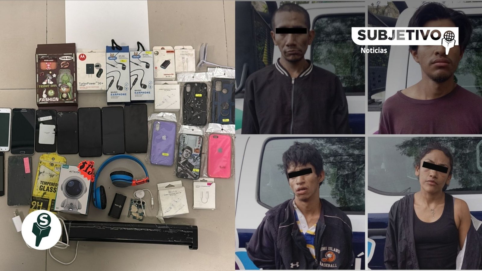 Policía de Ecatepec detiene a cuatro por robo a negocio