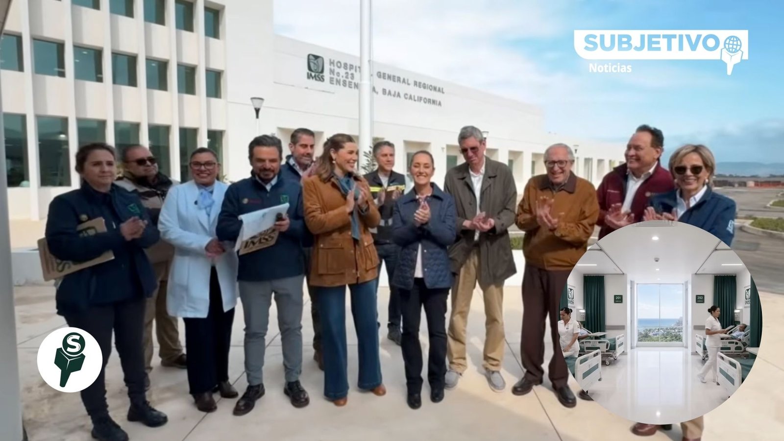 Sheinbaum muestra avances del Hospital 23 en Ensenada a un año de su comienzo