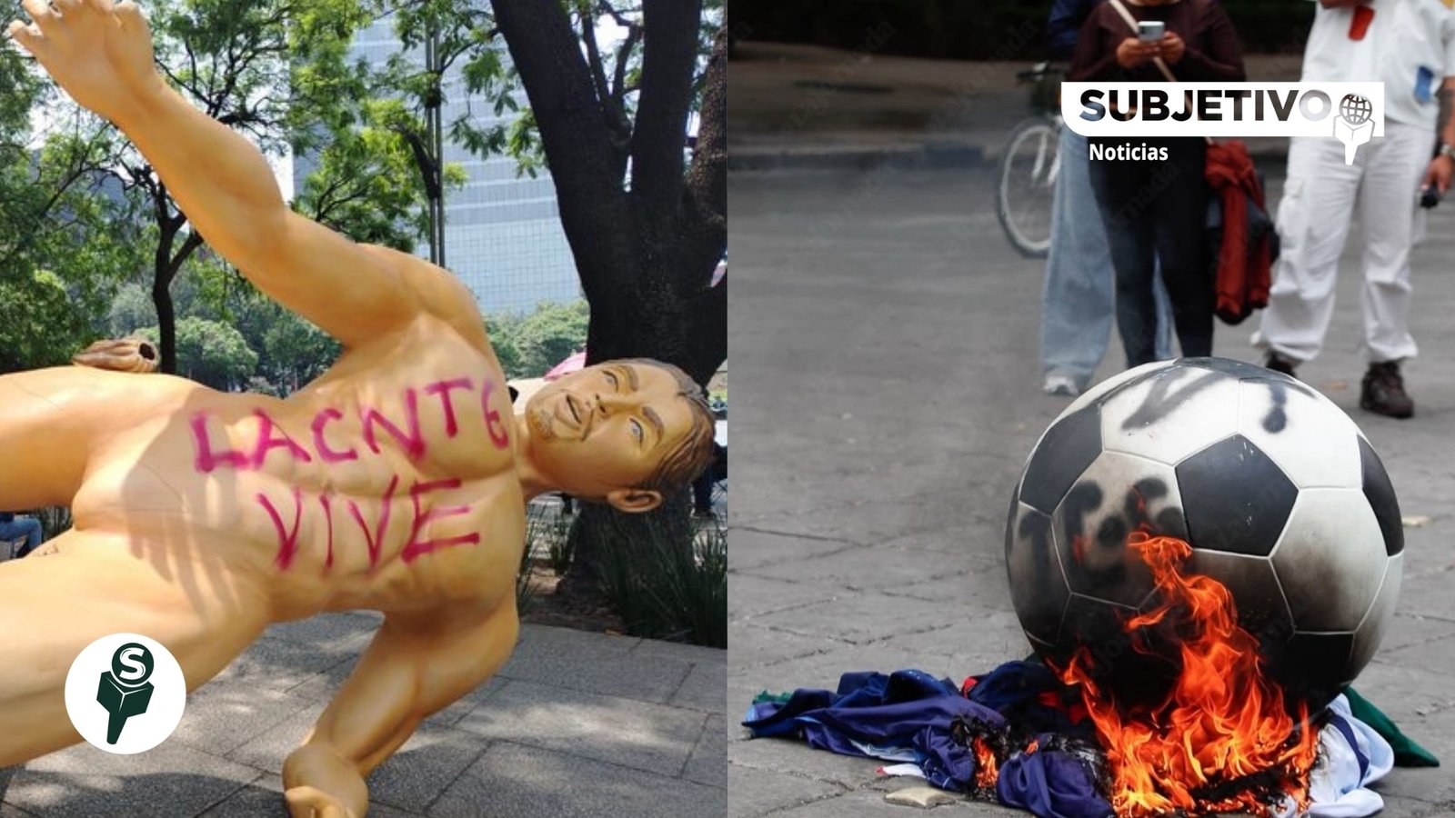 Maestros derriban figuras mundialistas en Reforma