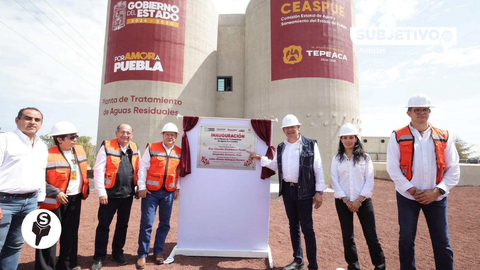 Armenta inaugura planta de tratamiento en Tepeaca para sanear el Atoyac
