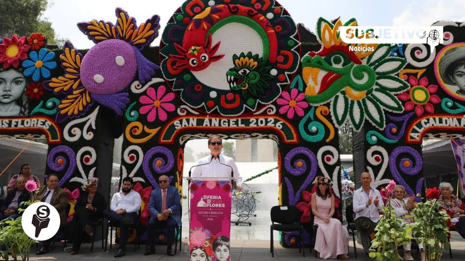 López Casarín inaugura la Feria de las Flores en San Ángel