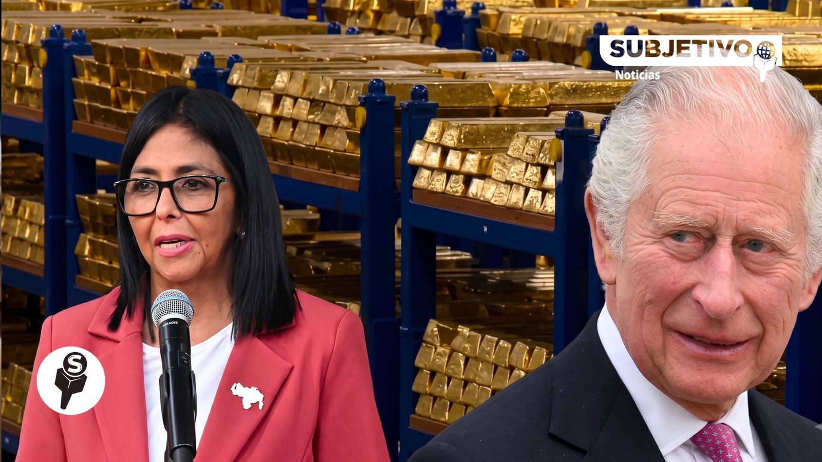 Delcy Rodríguez pide al rey Carlos III liberar el oro venezolano para reconstruir el país tras los sismos