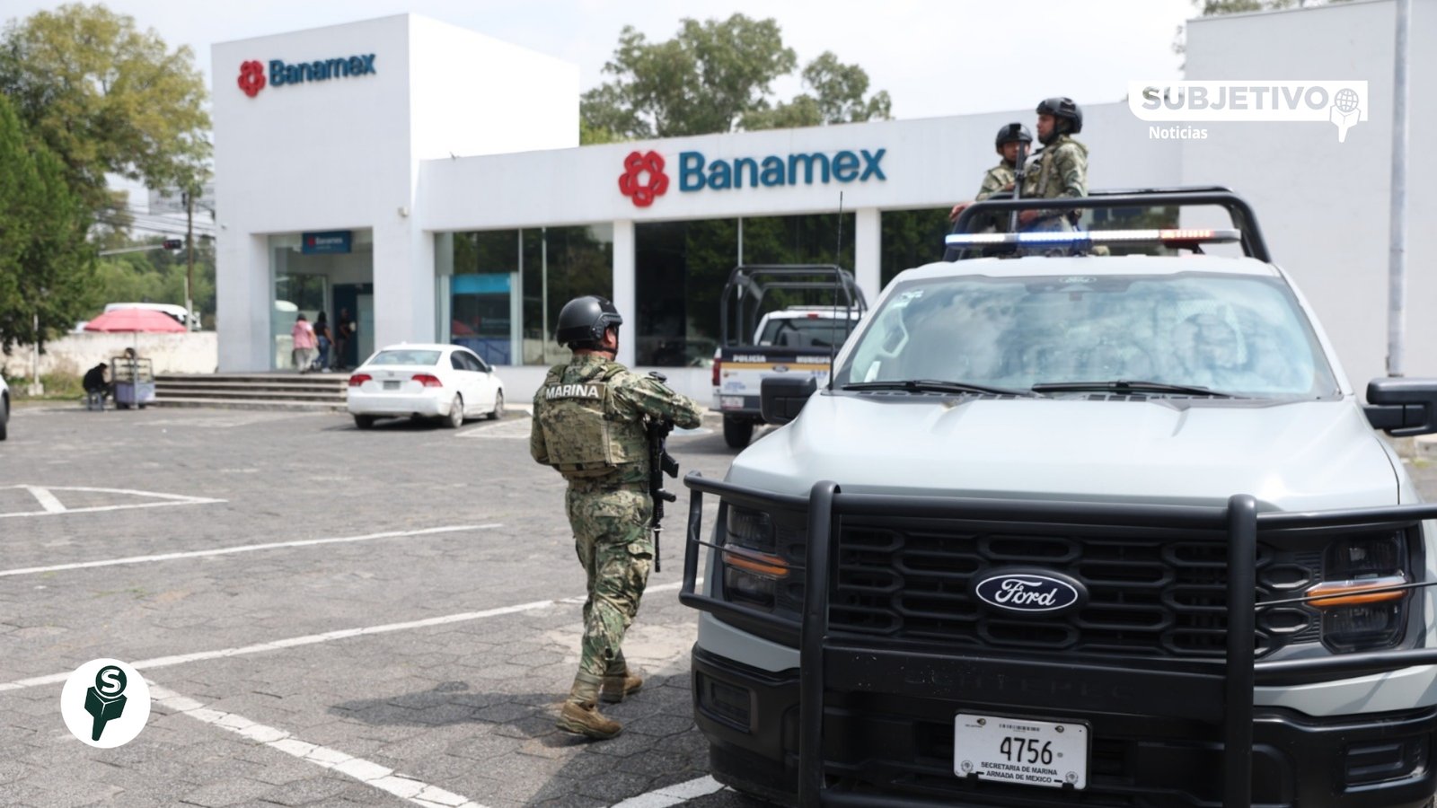 Refuerzan seguridad bancaria en Ecatepec