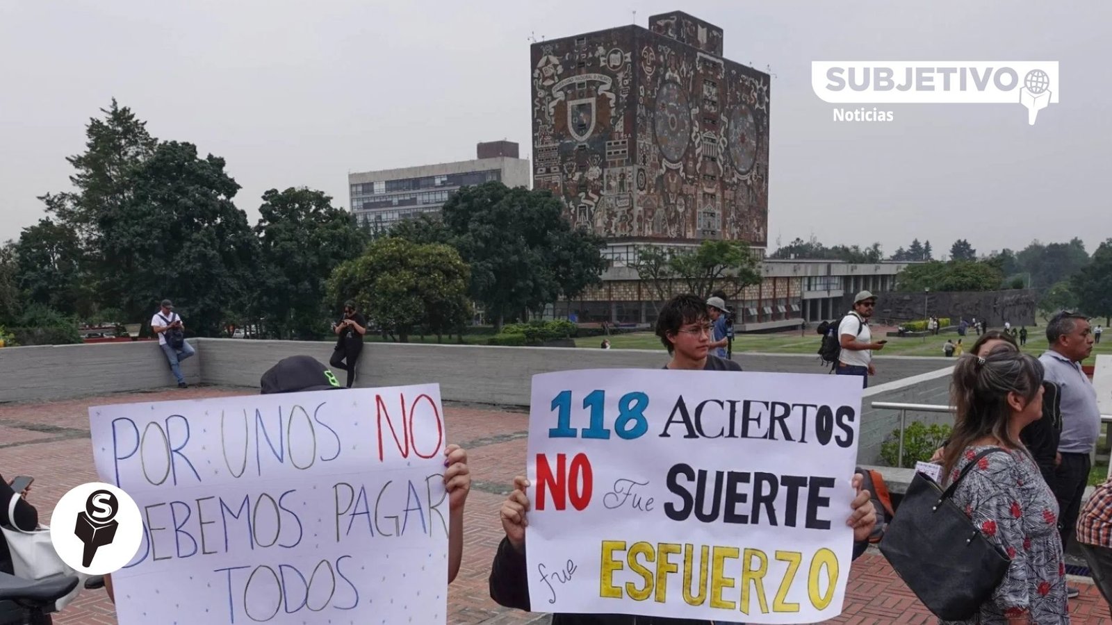 Aspirantes de la UNAM marcharán contra examen de control
