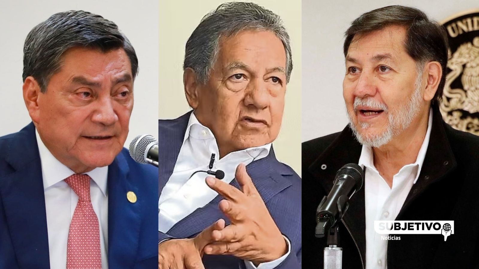 Higinio, Noroña y Cantón disputan la presidencia del Senado