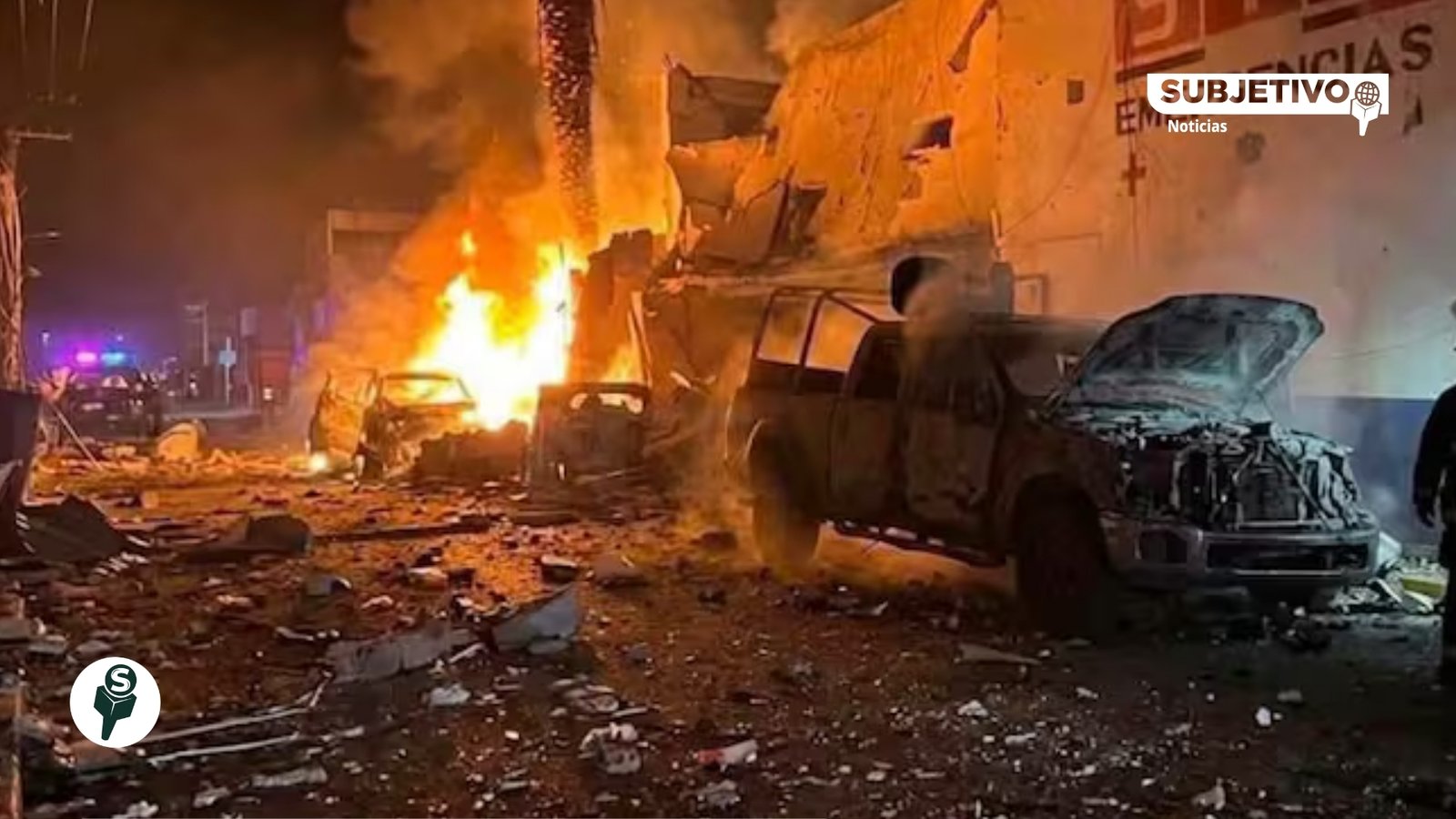 Ataque con explosivo a comandancia de Ojocaliente deja siete heridos