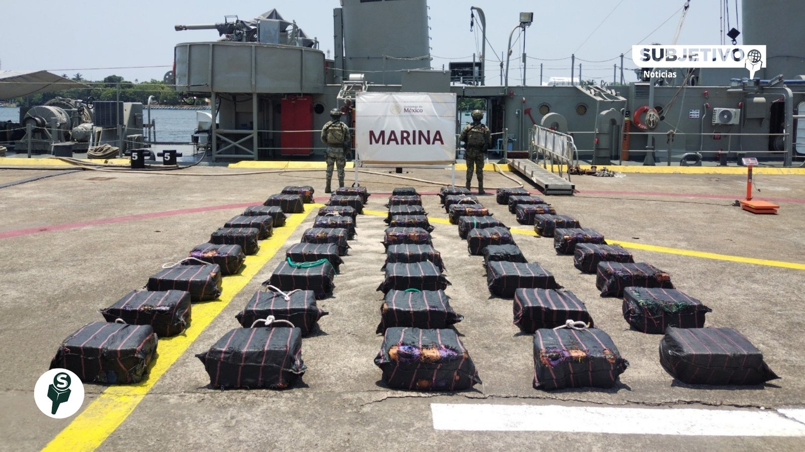 Marina asegura 1.6 toneladas de presunta cocaína en Michoacán