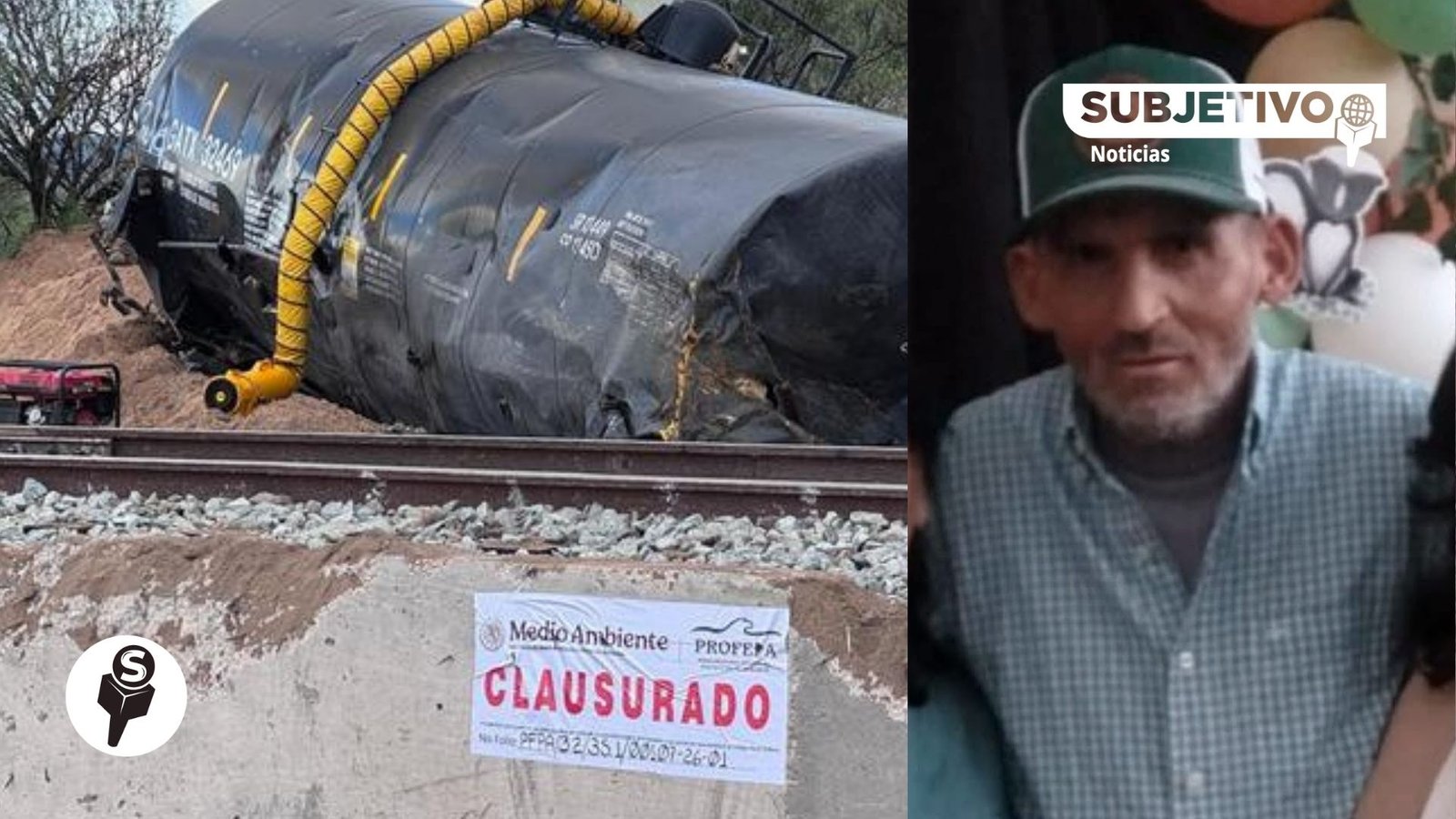 Hombre permanece grave tras inhalar gases por derrame químico de Ferromex en Sonora