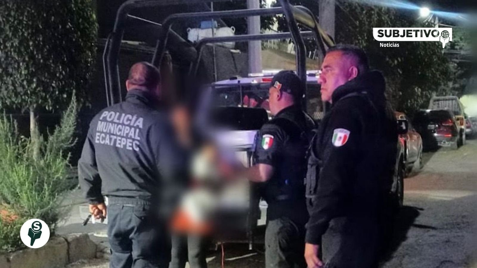 Policía de Ecatepec resguarda a mujer y bebé tras agresión familiar