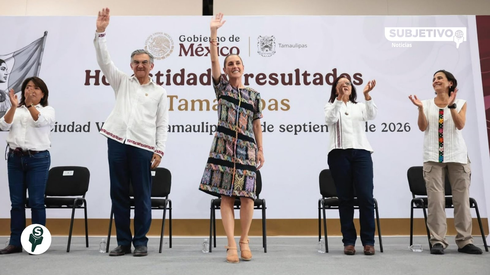 Sheinbaum destaca recuperación social en Tamaulipas con Américo Villarreal