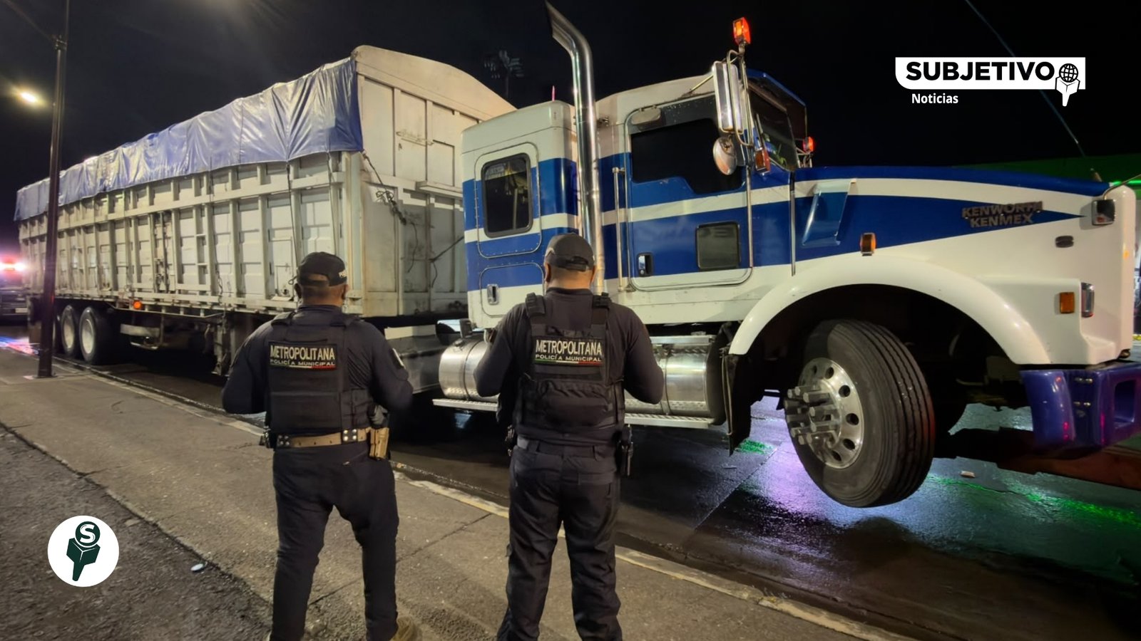 Recuperan dos tractocamiones robados en Ecatepec