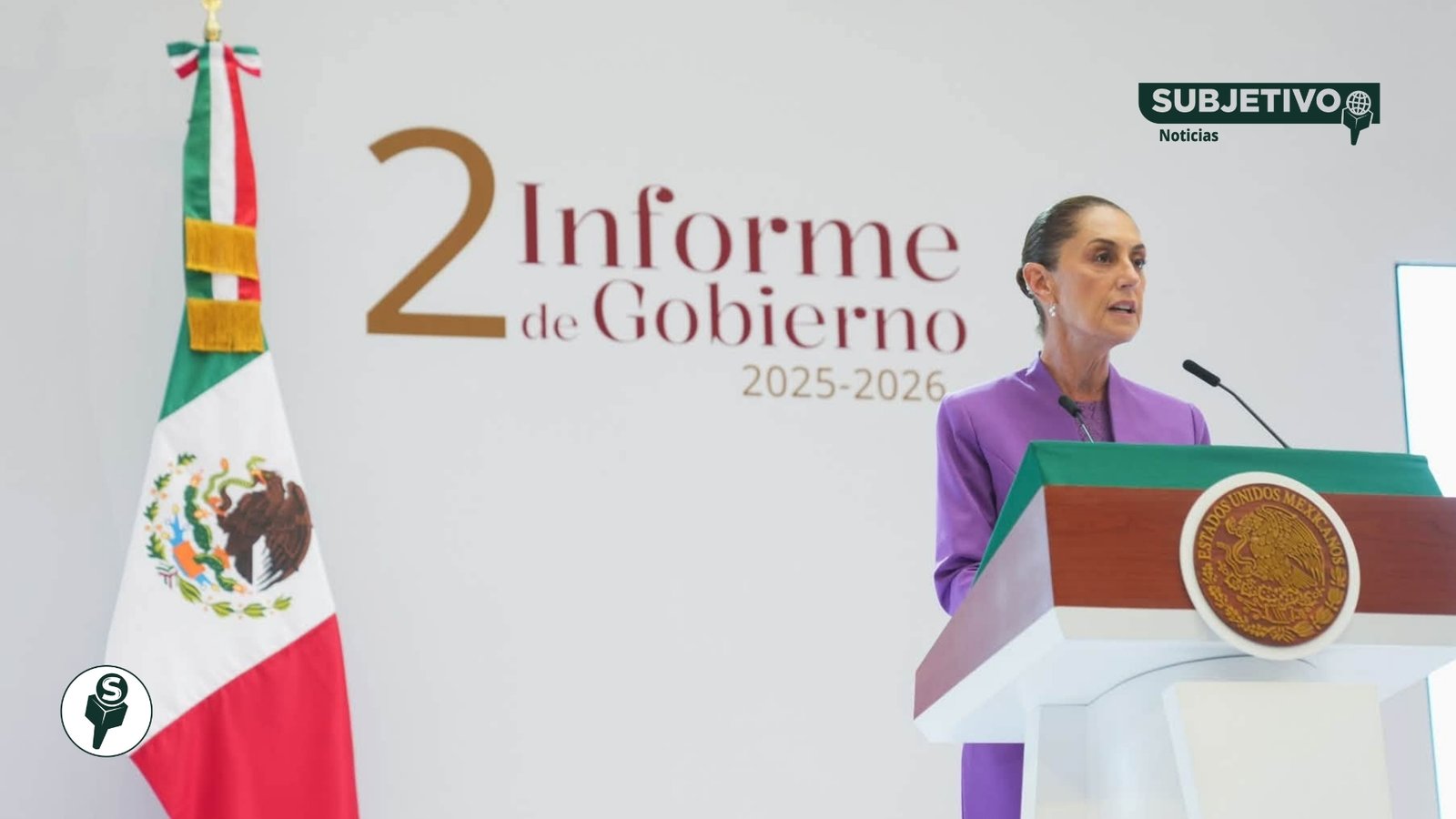 Sheinbaum presenta Segundo Informe con avances en seguridad, becas y obras