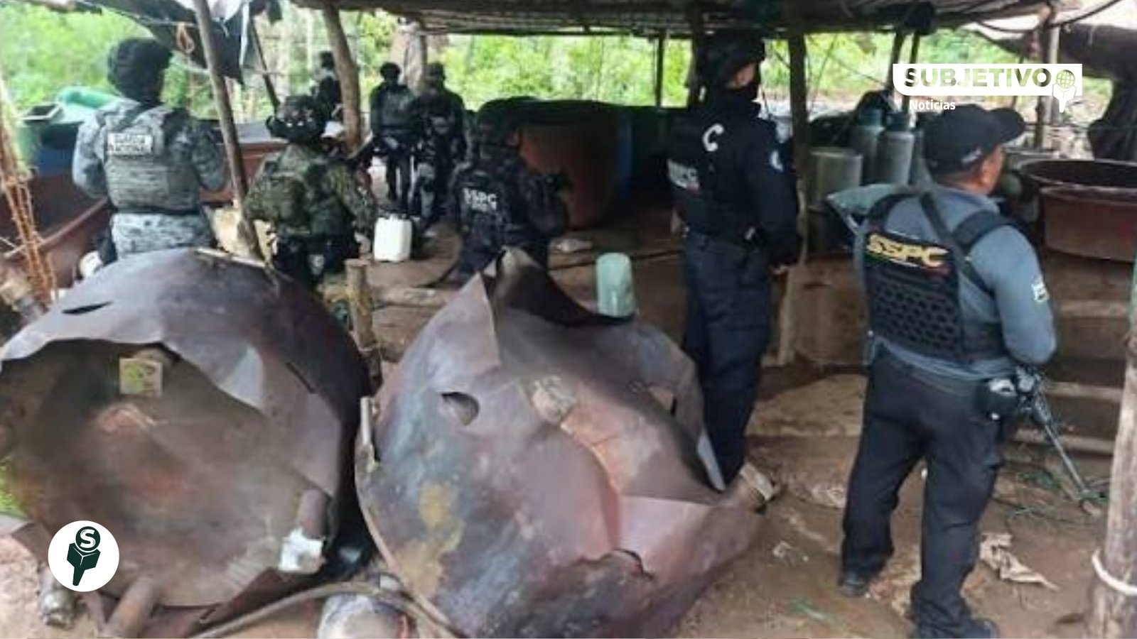 Desmantelan tres laboratorios de metanfetamina en Guerrero; aseguran 7.8 toneladas
