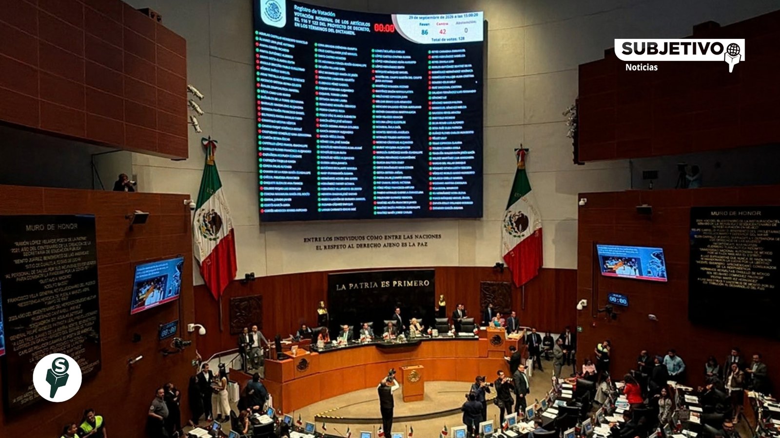 Senado avala reforma que exige nacionalidad única para Presidencia y gubernaturas