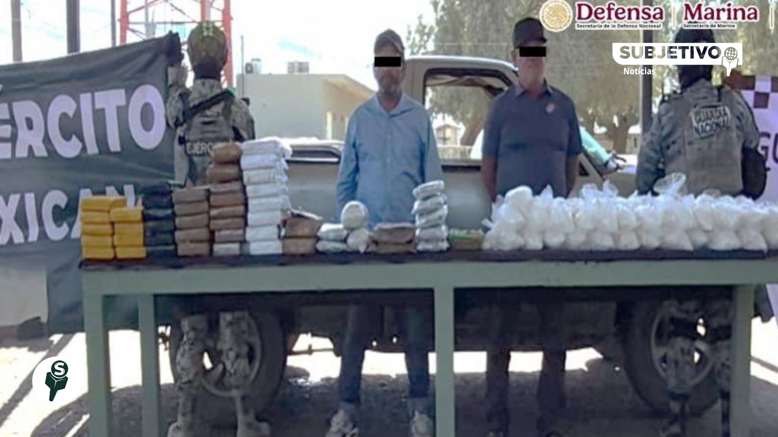 Aseguran 341 kilos de droga en Sonora y Baja California; hay dos detenidos