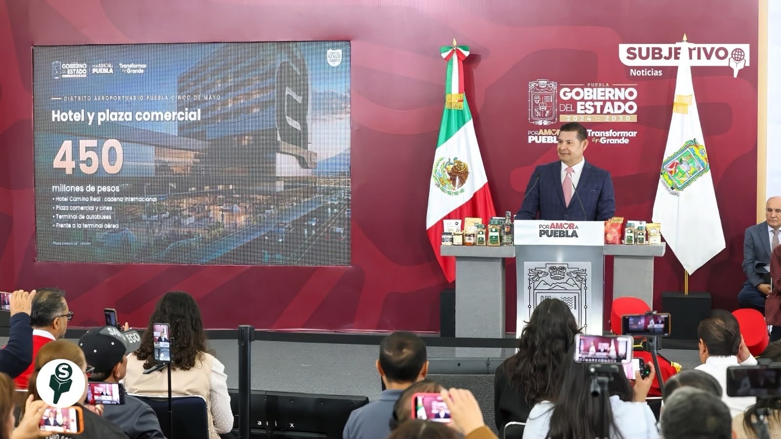 Armenta anuncia inversiones por 8 mil mdp para Huejotzingo