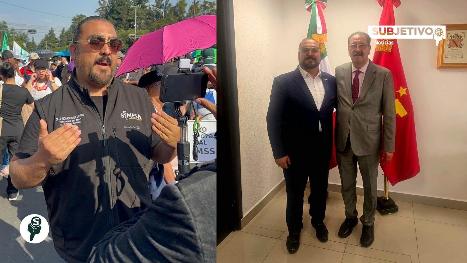 El PT se suma a la derecha y marcha contra Sheinbaum de presuntos trabajadores del IMSS