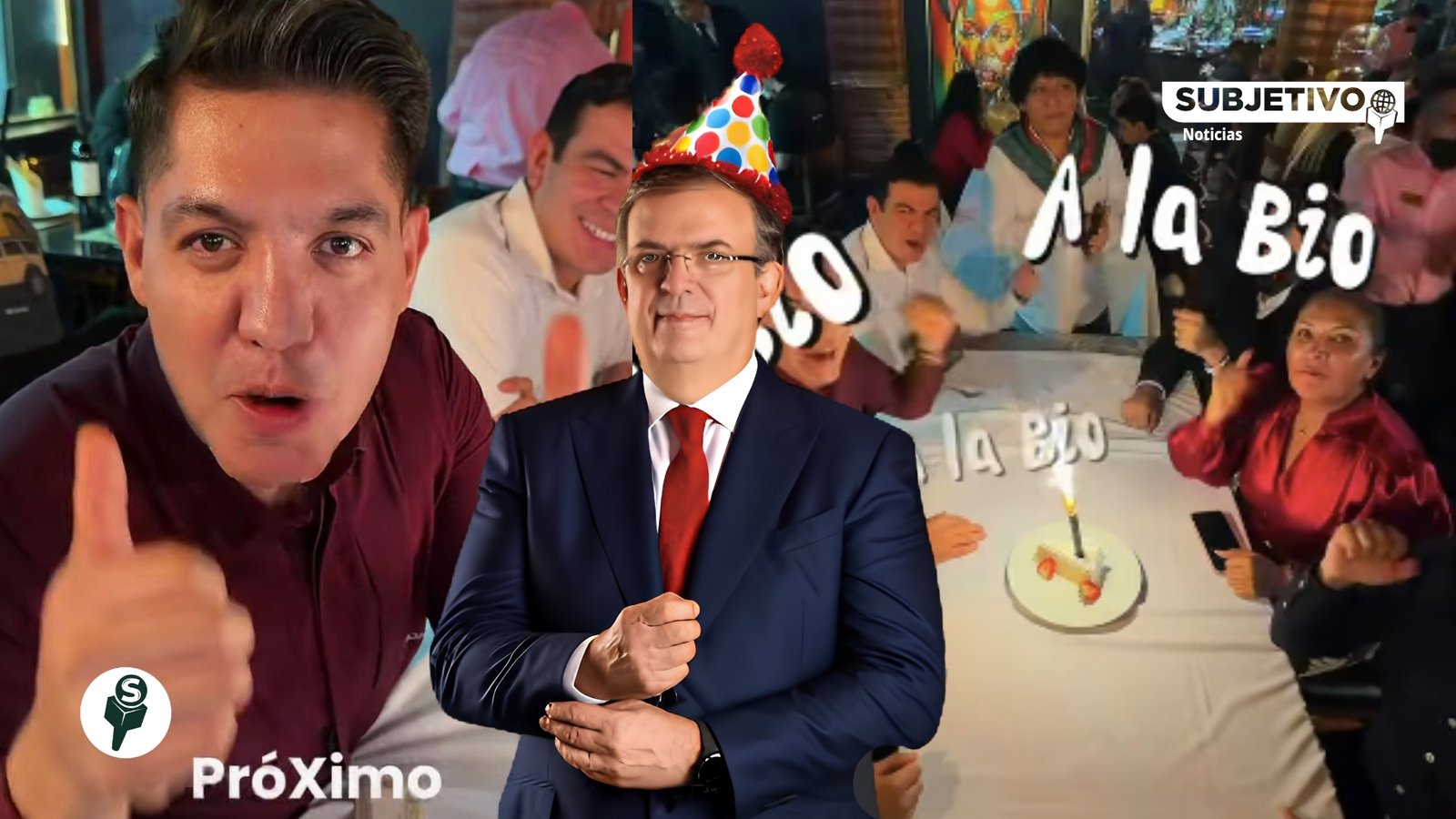 “¡Viva el próximo presidente!”: destapan a Ebrard en su cumpleaños